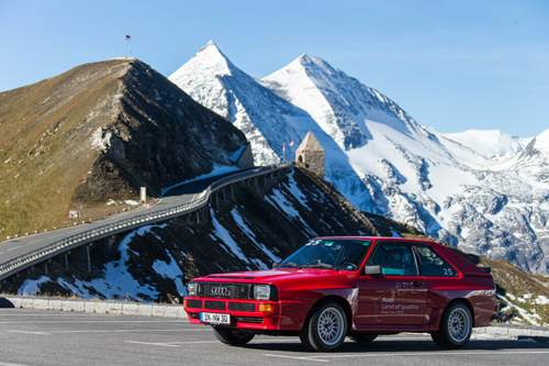 Der Berg ist das Ziel: Auf dem Großglockner Pass fühlt sich der Urquattro unglaublich wohl