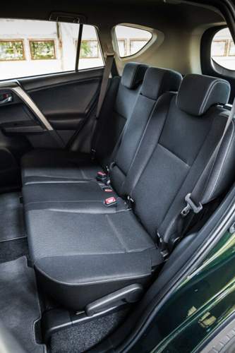 Die Rückbank des Toyota RAV4