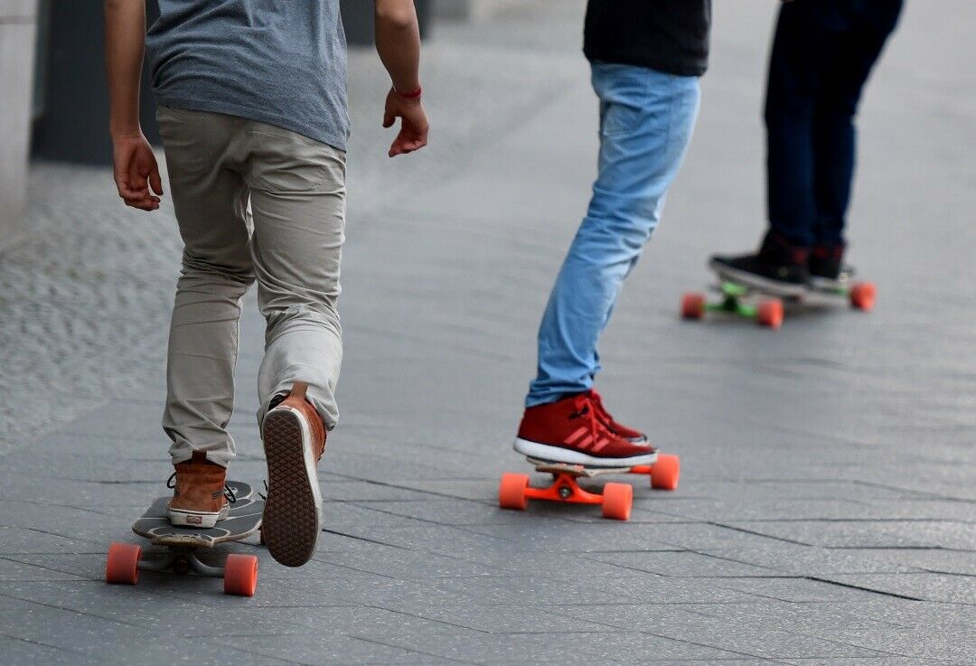 Skateboards sind Freizeitgeräte, kein offizielles Fortbewegungsmittel