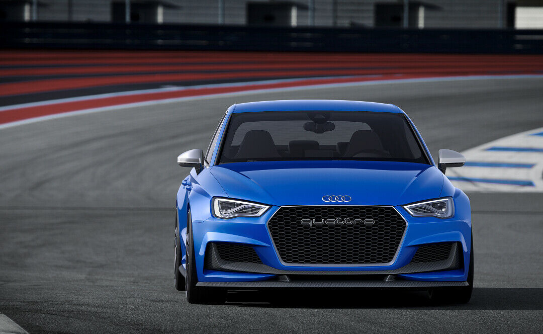 Wie das Quattro Concept trägt der S3 Clubsport die Ringe auf der Haube