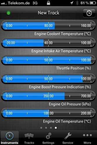 Motor-Infos ohne Ende im iPhone