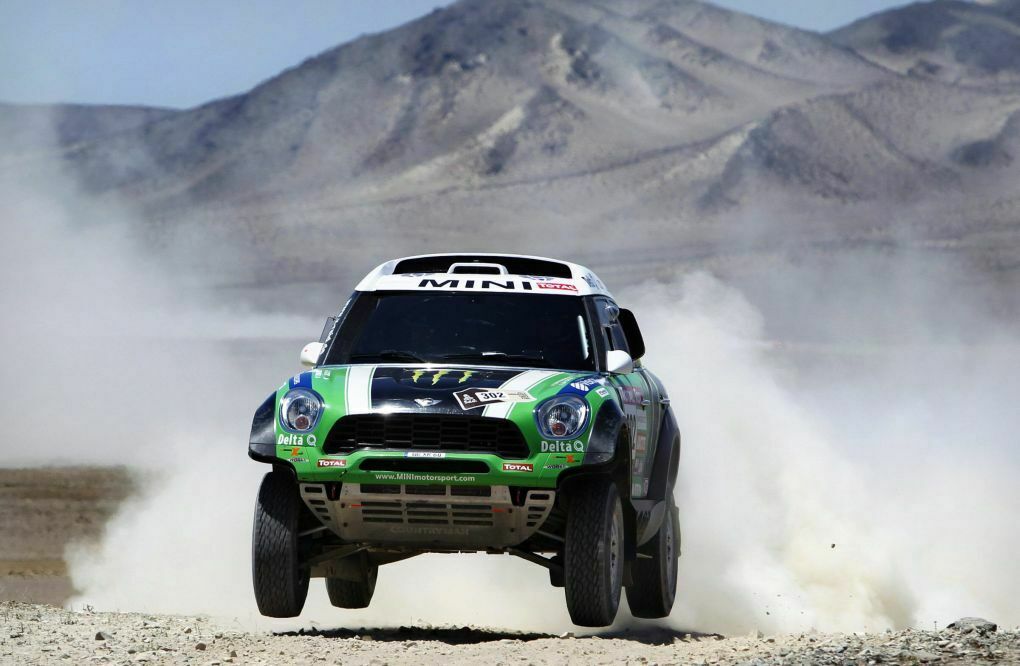 Stéphane Peterhansel in seinem Mini bei der Rallye Dakar 2012