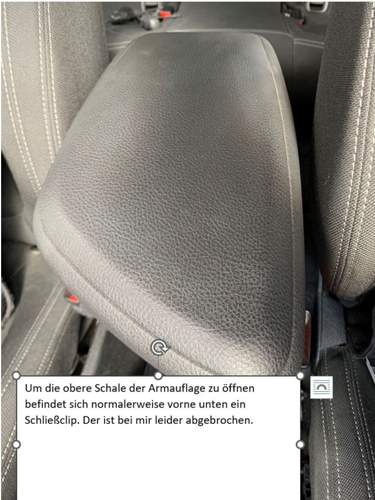 Bild 1: Mittelarmlehne