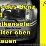W124 Mittelkonsole oben Schalter ausbauen wechseln