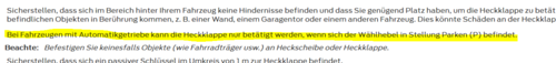 Heckklappe