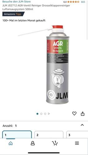 Verwendeter Reiniger