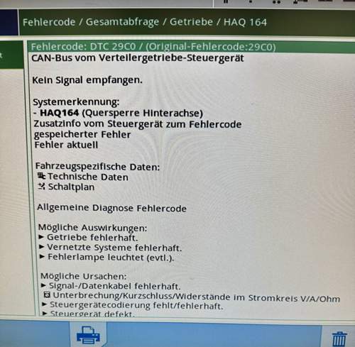 Quersperren hinterachse