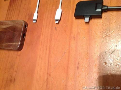 Audi Lightning an MMI Adapter