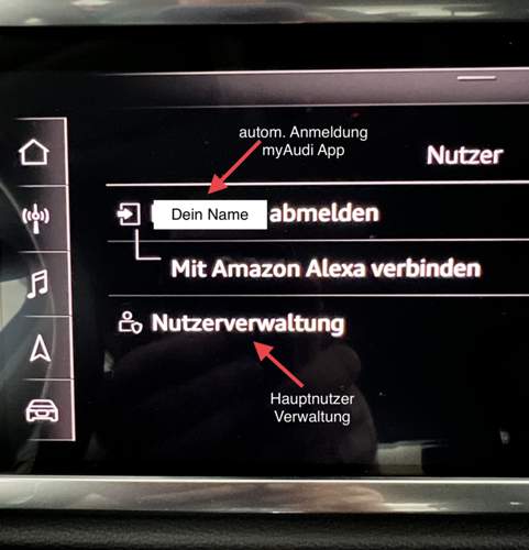 MMI NUTZER Einstellungen