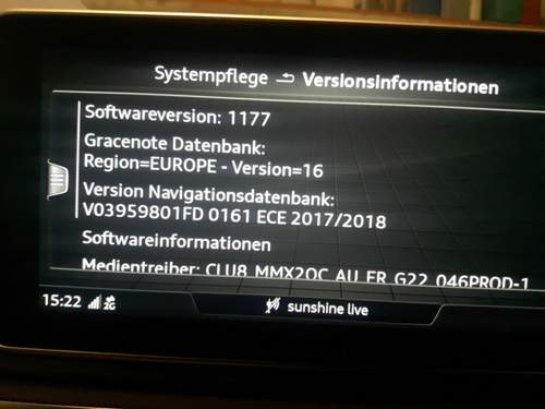 Versionsinformationen
