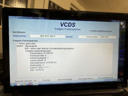 VCDS Fehler