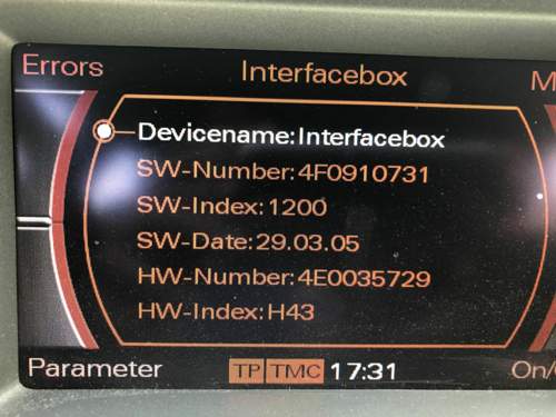 Interface Menü