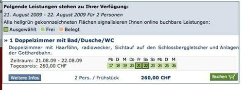 Reservierung