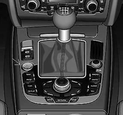 Audi-a5-innenraum-start-stop