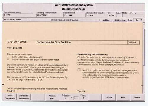 Normierung Sitze