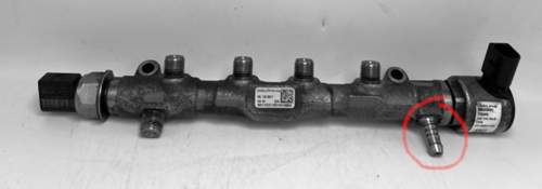 Rücklaufausgang Rail 1.6l TDI