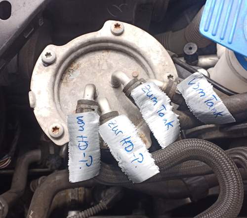 Anschlüsse Dieselfiltergehäuse 1,6l TDI