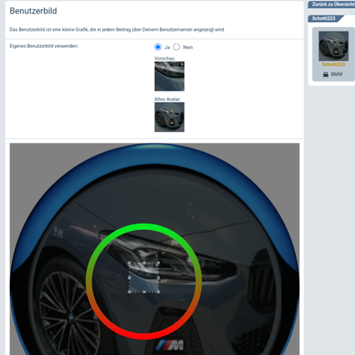 Profilbild ändern