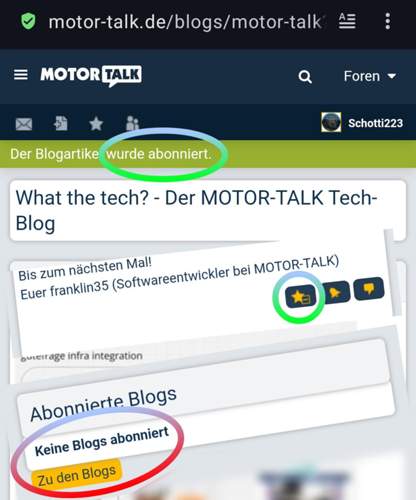 Abonnierte Blogs