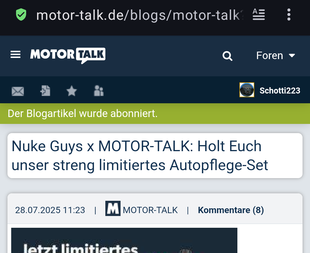 MOTOR-TALK App - Neuer Patch (Version 3.0.4)