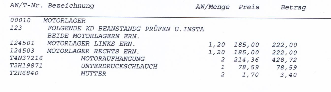 Motor wackelt/ruckelt im Leerlauf