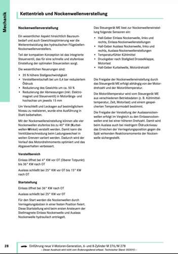 M278 Nockenwellenverstellung