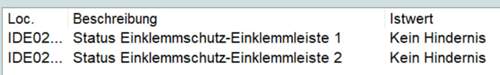 Heckklappe Einklemmschutz unbetätigt