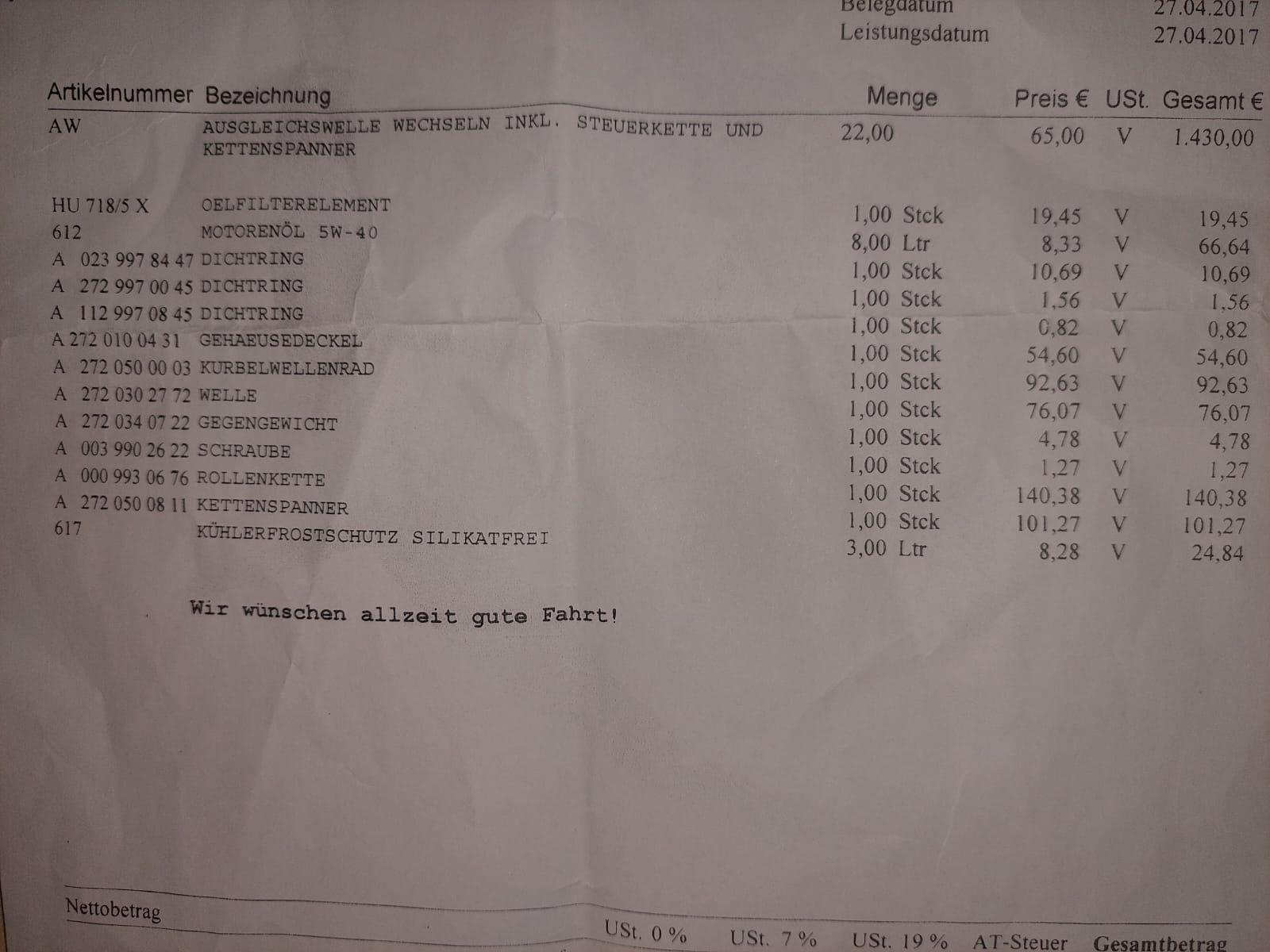 Motorgeräusch w211