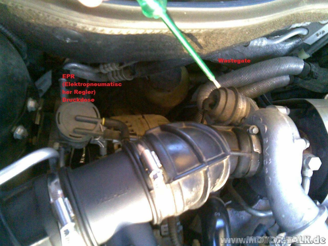 Motorkontrollleuchte P0400 P1125