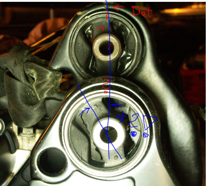 Motorlager oben wechseln