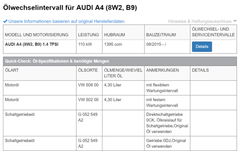 Oelwechsel