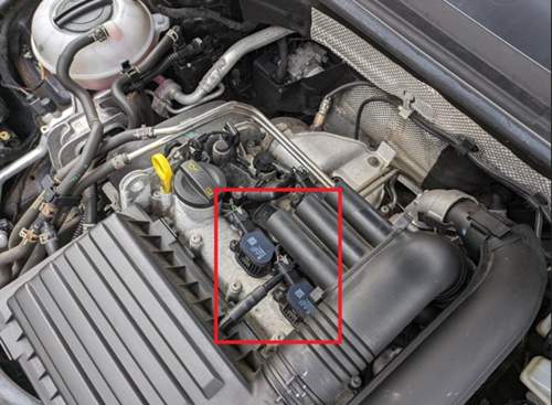 Motorraum CZEA ACT-Magnetventile