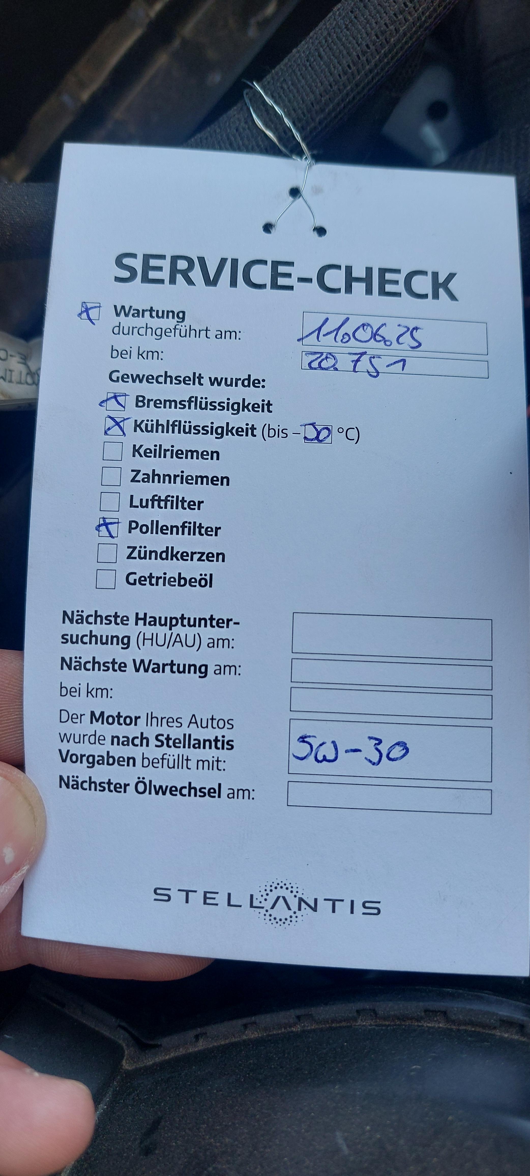 Motoröl Spezifikation
