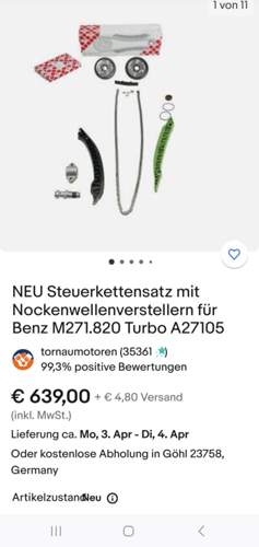 M271.8 Turbo Steuerkettensatz 2/2