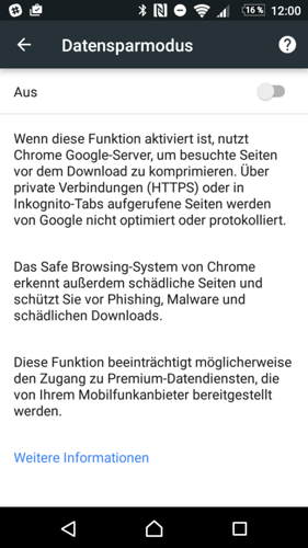 Datensparmodus