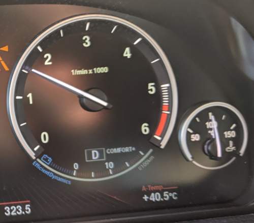Temperaturanzeige