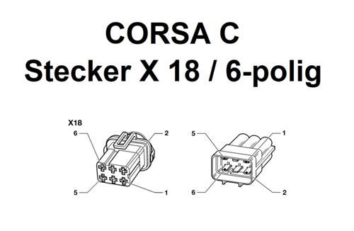 Stecker X 18 Motorkabelbaum