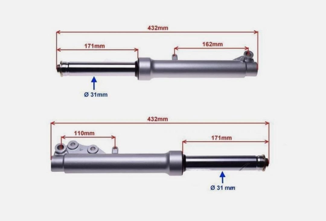Motowell Magnet 4T Stoßdämpfer vorn