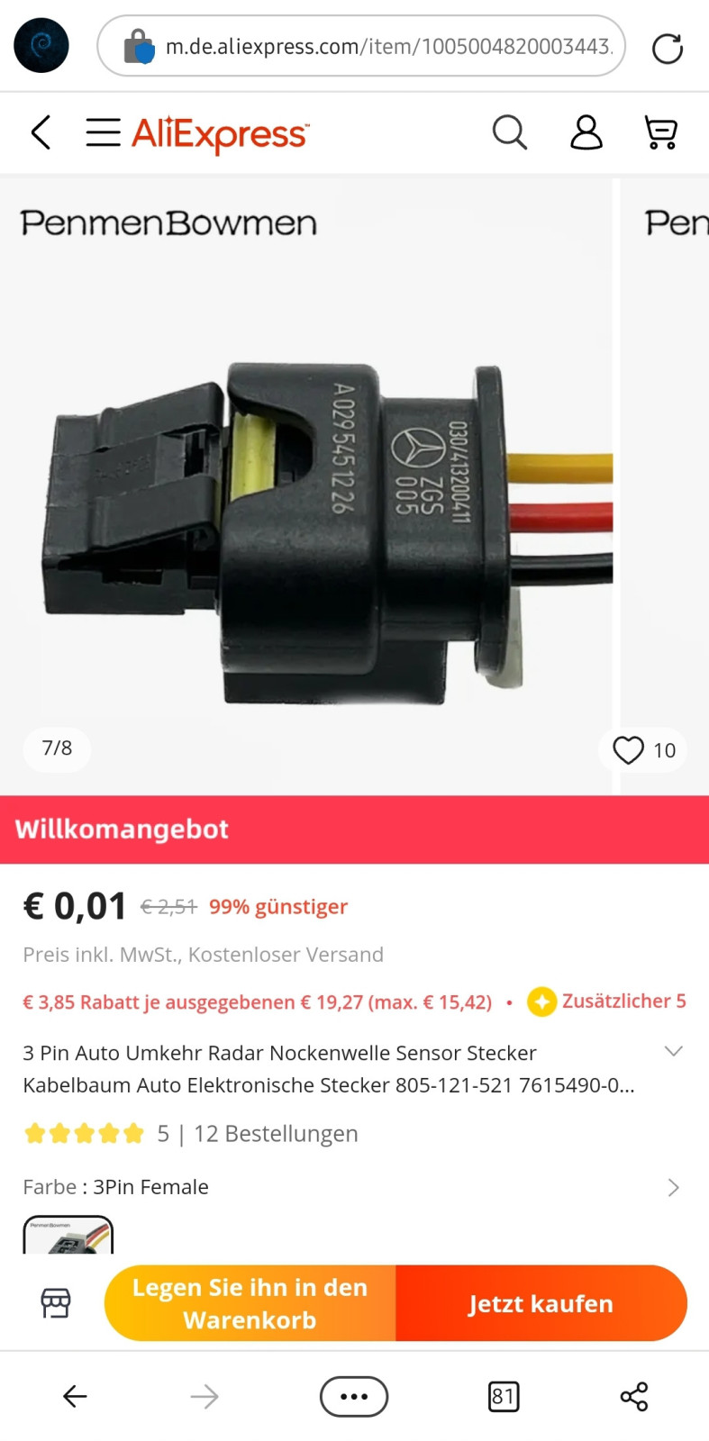 MXXX R4/V6/V8-Motoren: Öl im Motorleitungssatz Nockenwellensensoren/-verstellermagnete