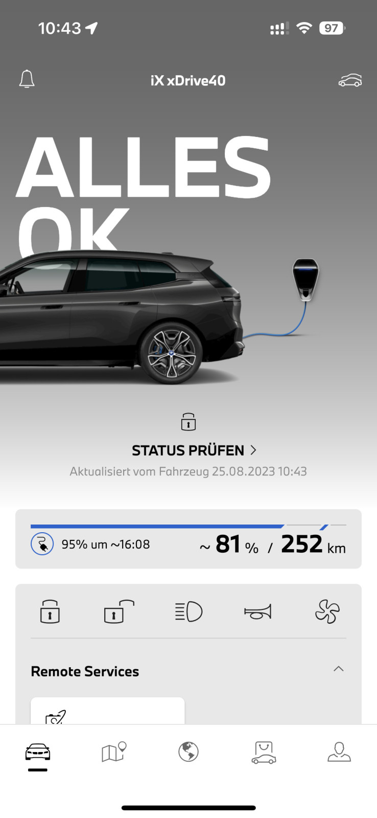 My BMW-App - Flottenfahrzeug