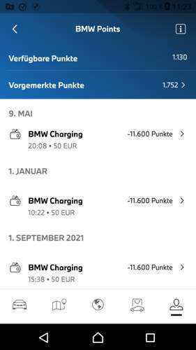 Ladegutschrift Points