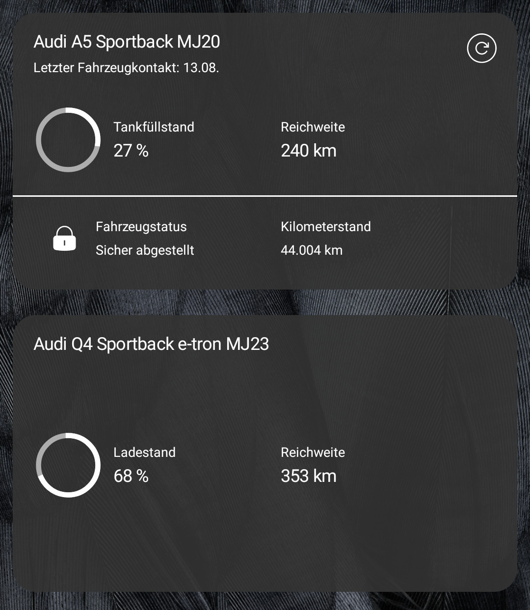 MyAudi App - Störungen & Probleme
