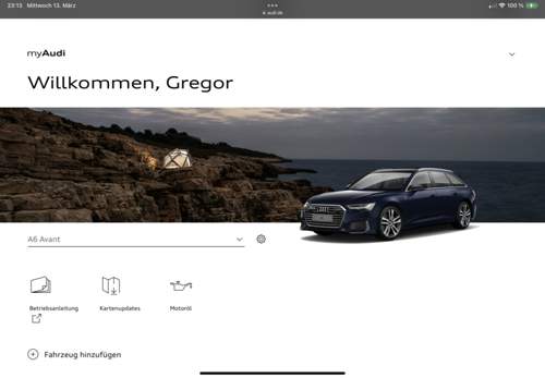 MyAudi im Browser