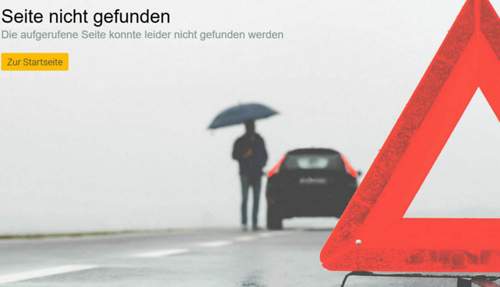 Änderungen übernehmen: 404