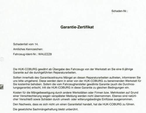 Garantie
