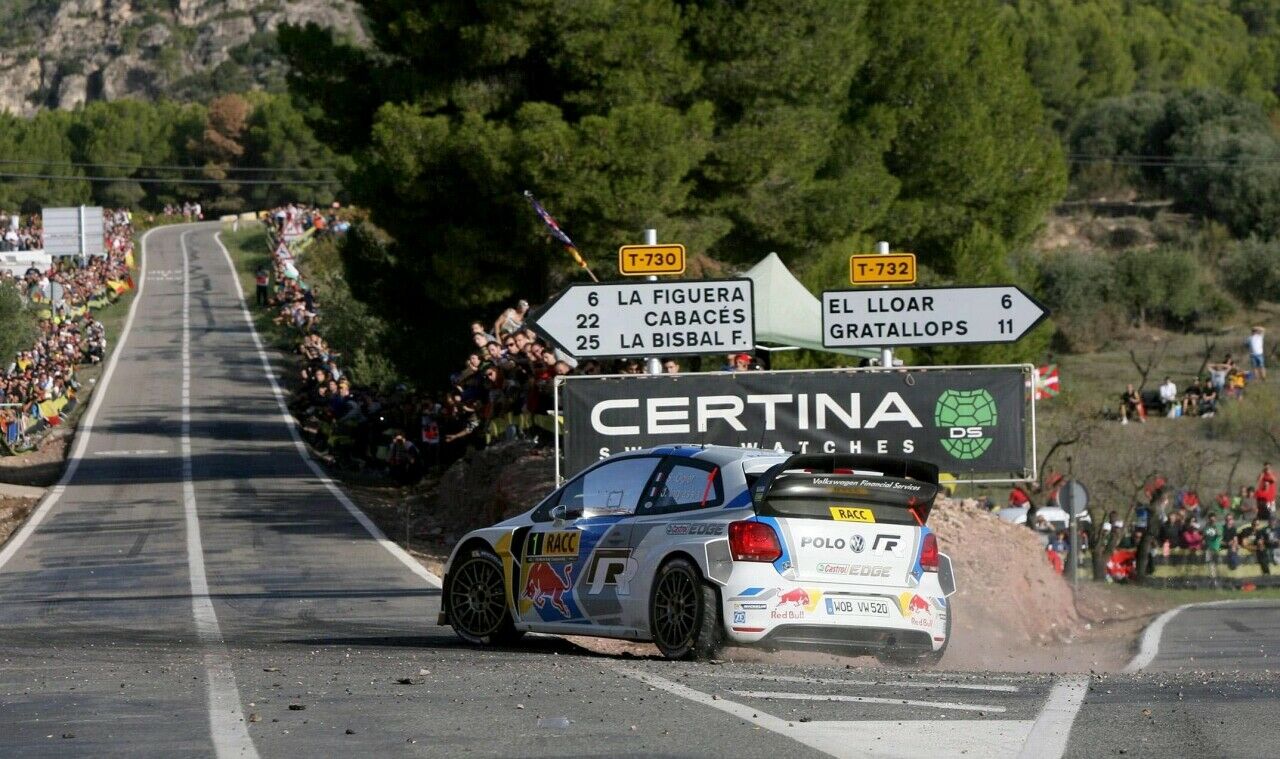 Sébastien Ogier bei der 50. Rallye Spanien in der Nähe von Tarragona