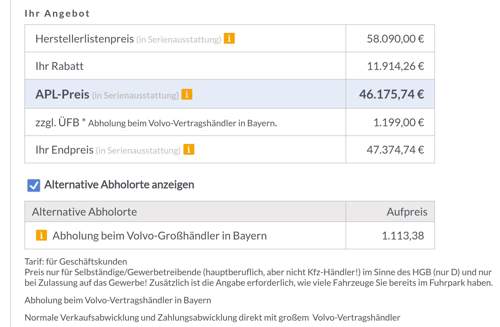 Volvo EX40 Plus Dark ER - Gewerbe