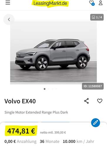 EX40 ER Plus Leasingangebot