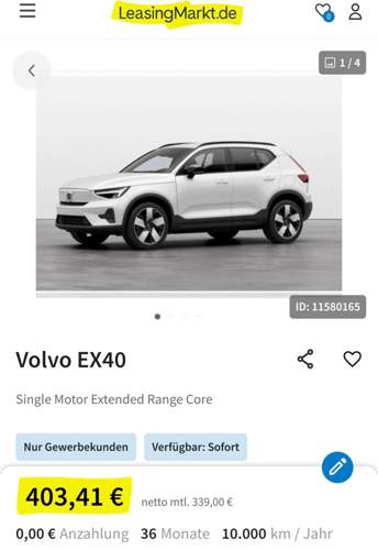EX40 ER Leasingrate