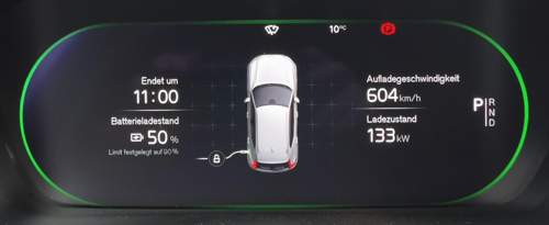 XC40 ER MY24 Ladeleistung bei 50 %